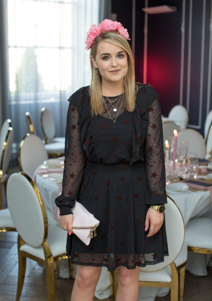 Aimee Moriarty pictured at the Primark Bridal Brunch to celebrate the Royal Wedding at 25 Fitzwilliam Place. Photo: Anthony Woods