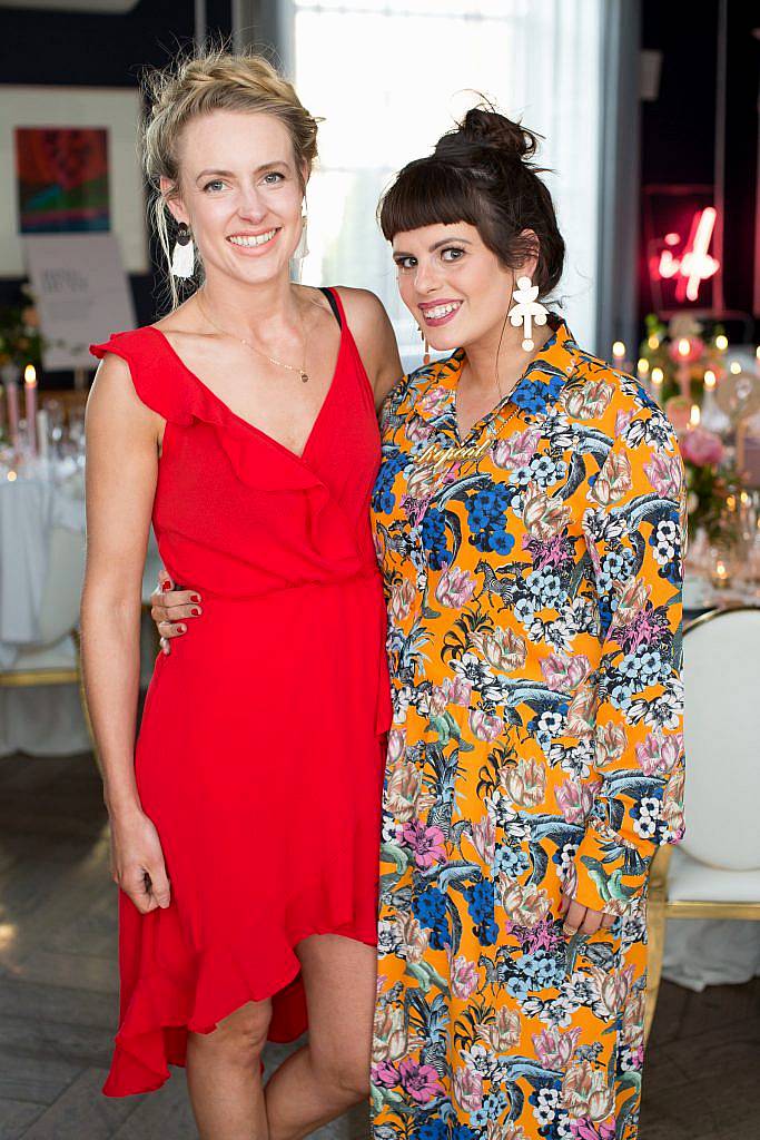 Emma Coogan & Sooby Lynch pictured at the Primark Bridal Brunch to celebrate the Royal Wedding at 25 Fitzwilliam Place. Photo: Anthony Woods