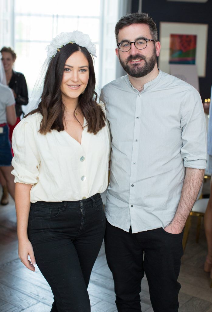 Orla McConnon & Patrick Kavanagh pictured at the Primark Bridal Brunch to celebrate the Royal Wedding at 25 Fitzwilliam Place. Photo: Anthony Woods