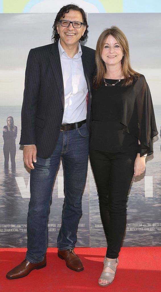 Mayyad Kamali and Lisa Kamali pictured at the premiere of the new Irish film DIVE at Omniplex Rathmines, Dublin. Photo by Brian McEvoy