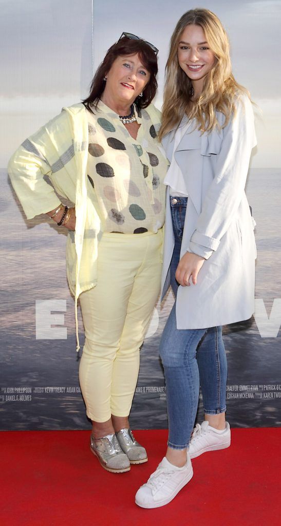 Iris Lennon and Jody Henze pictured at the premiere of the new Irish film DIVE at Omniplex Rathmines, Dublin. Photo by Brian McEvoy