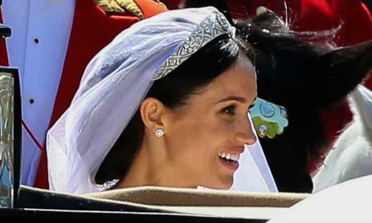 Meghan's wedding hair took only 45 minutes and a cheap pack of hairpins
