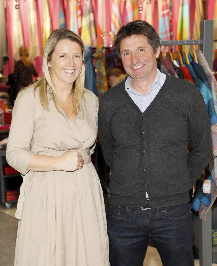 Tara O'Neill and Ivan Pratt at the official opening of AVOCA in Terminal 2 at Dublin Airport. Photo Kieran Harnett