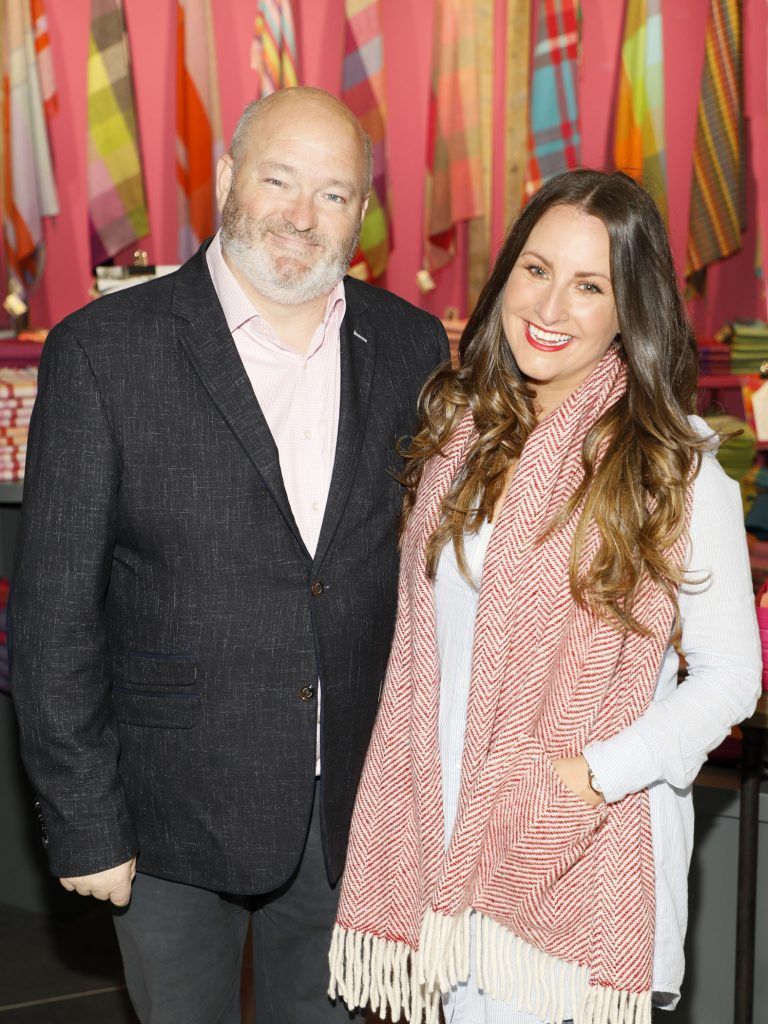 Paul O'Kane and Maoliosa Connell at the official opening of AVOCA in Terminal 2 at Dublin Airport. Photo Kieran Harnett