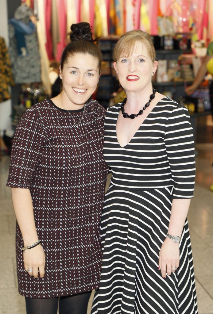 Una Fitzmaurice and Emily Murphy at the official opening of AVOCA in Terminal 2 at Dublin Airport. Photo Kieran Harnett