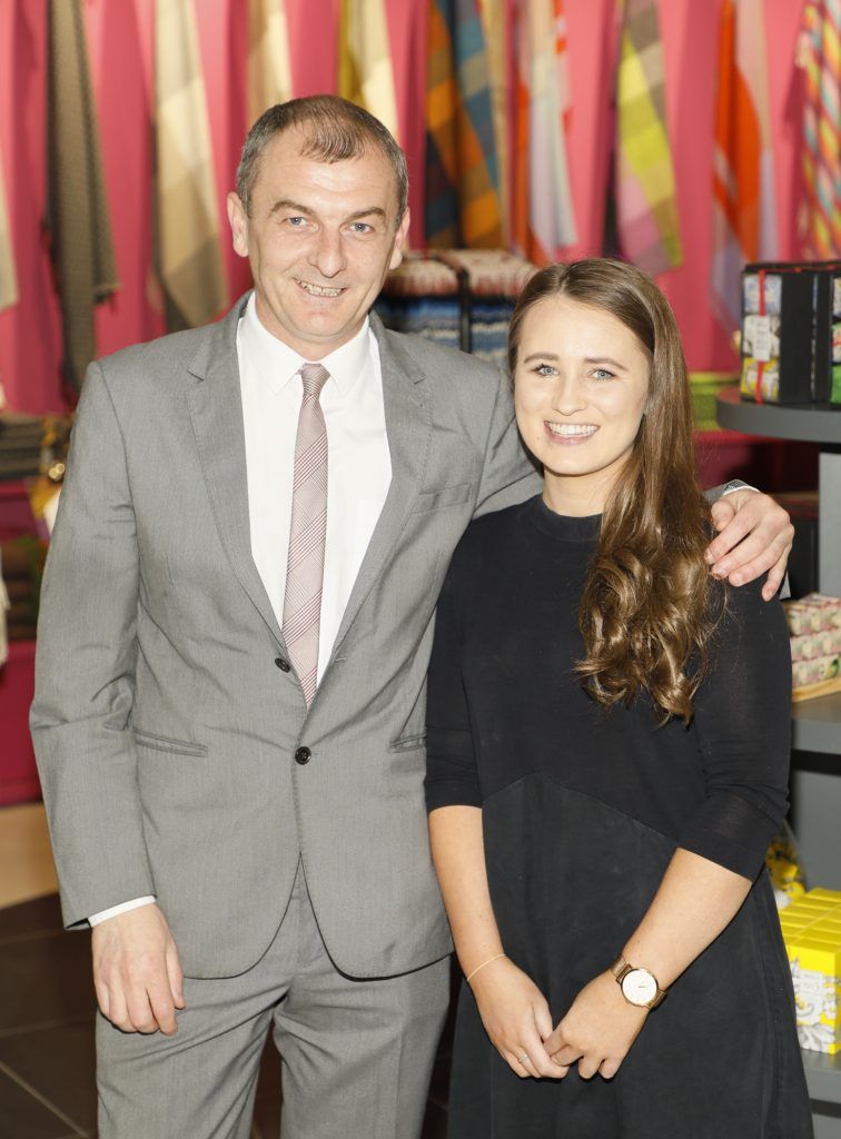 Ian Bossonet and Claire Breathnach at the official opening of AVOCA in Terminal 2 at Dublin Airport. Photo Kieran Harnett