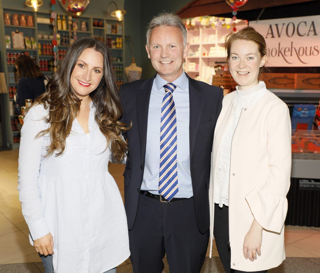Maoliosa Connell, Martin Carpenter and Anne at the official opening of AVOCA in Terminal 2 at Dublin Airport. Photo Kieran Harnett