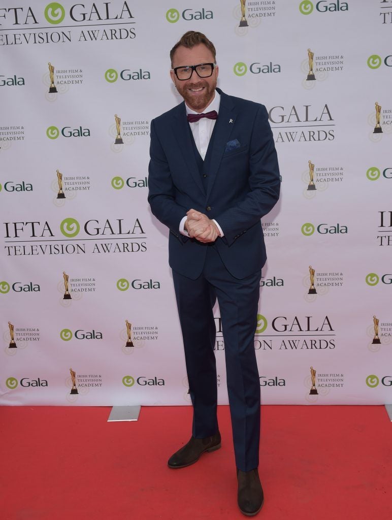 Jason Byrne arriving on the red carpet for the IFTA Gala Television Awards 2018 at the RDS. Photo by Michael Chester