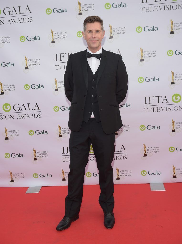 Dermot Bannon arriving on the red carpet for the IFTA Gala Television Awards 2018 at the RDS. Photo by Michael Chester