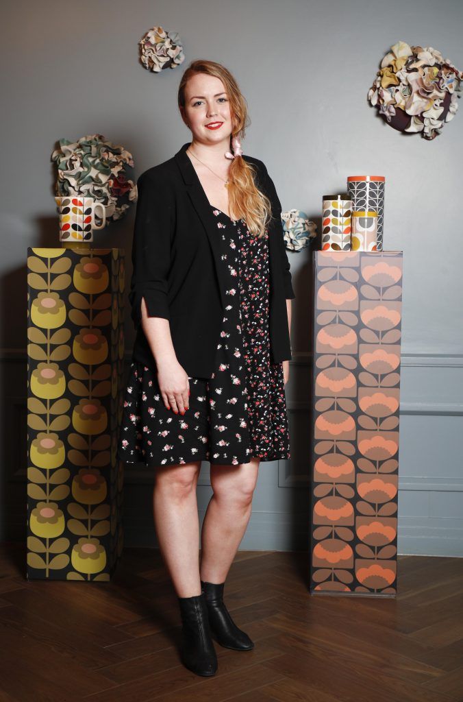Niamh Campbell at the 20 year celebration of the Orla Kiely brand and its longstanding relationship with the home of Irish Design Kilkenny Shop in The Alex Hotel, Dublin. Picture Conor McCabe Photography