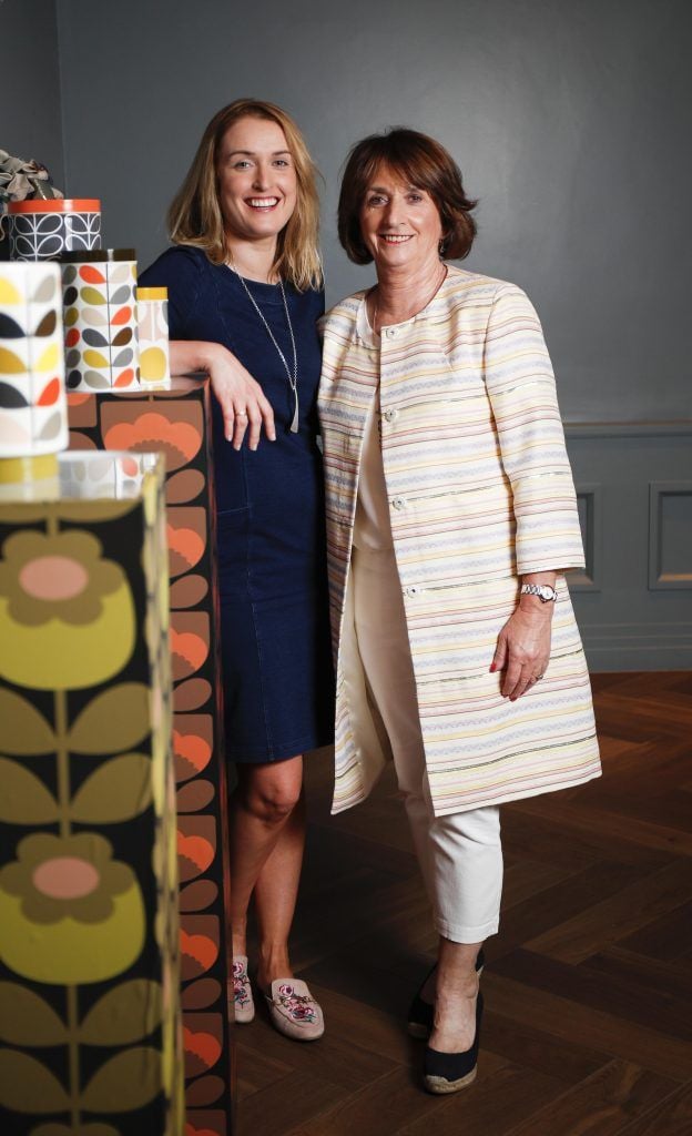 Melisa and Marian O'Gorman at the 20 year celebration of the Orla Kiely brand and its longstanding relationship with the home of Irish Design Kilkenny Shop in The Alex Hotel, Dublin. Picture Conor McCabe Photography
