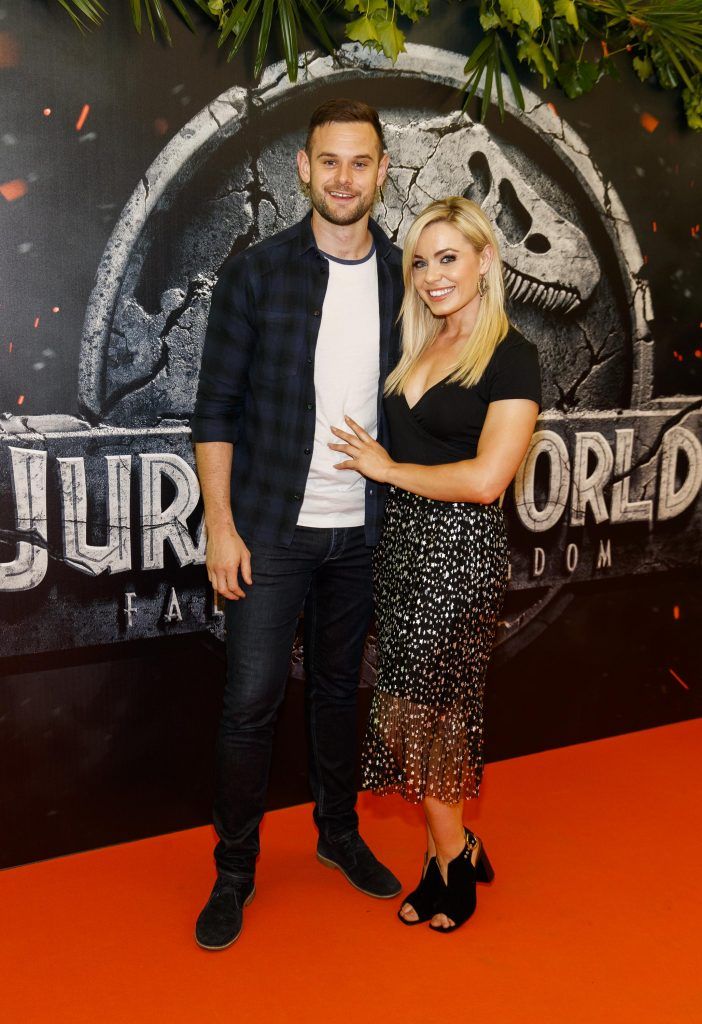 Kevin Sexton and Anna Geary pictured at the Irish premiere screening of Jurassic World: Fallen Kingdom at ODEON Point Square, Dublin. Picture Andres Poveda