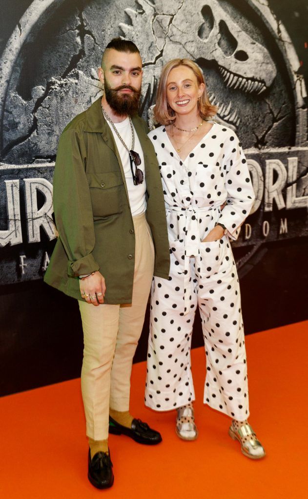 Jake McCabe and Niamh O'Donoghue pictured at the Irish premiere screening of Jurassic World: Fallen Kingdom at ODEON Point Square, Dublin. Picture Andres Poveda