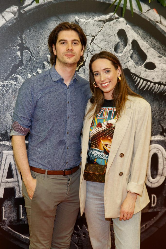 Yoseph Sheridan and Ciara O'Doherty pictured at the Irish premiere screening of Jurassic World: Fallen Kingdom at ODEON Point Square, Dublin. Picture Andres Poveda