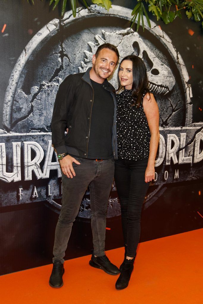 Sam Hetherton and Catriona Brown pictured at the Irish premiere screening of Jurassic World: Fallen Kingdom at ODEON Point Square, Dublin. Picture Andres Poveda