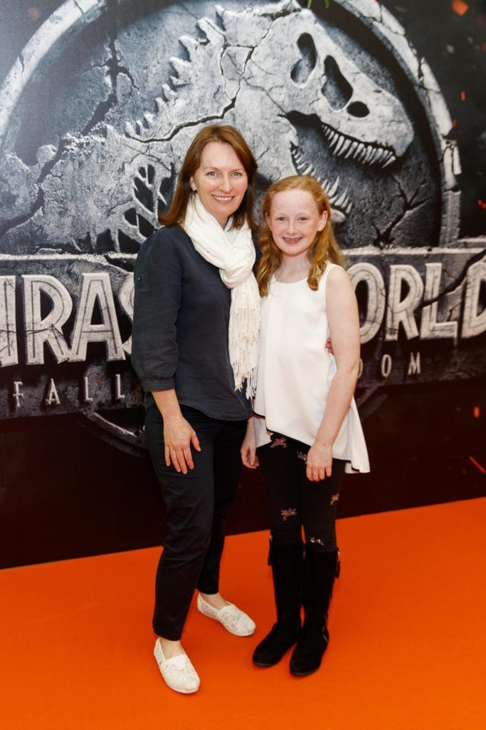 Lynn and Zoe Humphreys pictured at the Irish premiere screening of Jurassic World: Fallen Kingdom at ODEON Point Square, Dublin. Picture Andres Poveda