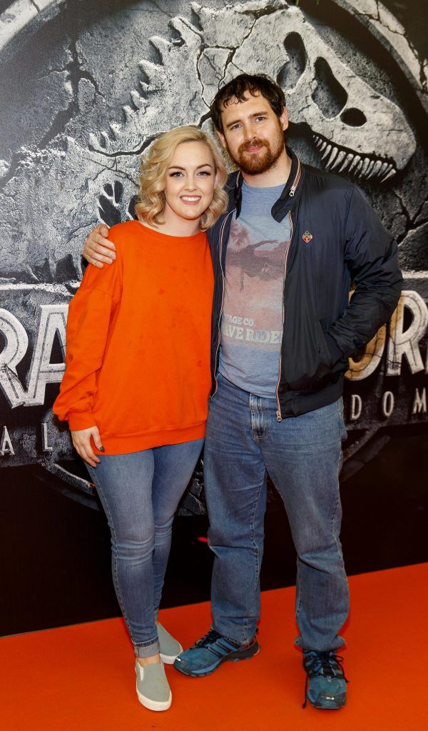 Ali O'Leary and Robert O'Leary pictured at the Irish premiere screening of Jurassic World: Fallen Kingdom at ODEON Point Square, Dublin. Picture Andres Poveda