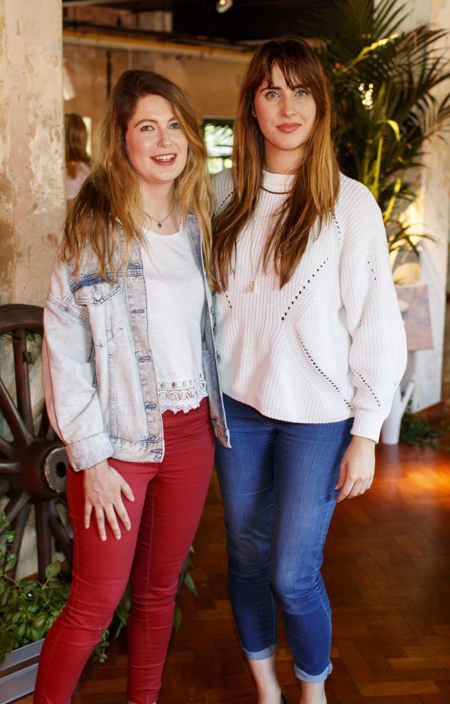 Hannah Popham and Kate Leckie pictured at the launch of Greene Farm's #TakeBackLunch campaign which aims to change Ireland's lunch culture by helping people make the most of their lunch break. Picture Andres Poveda