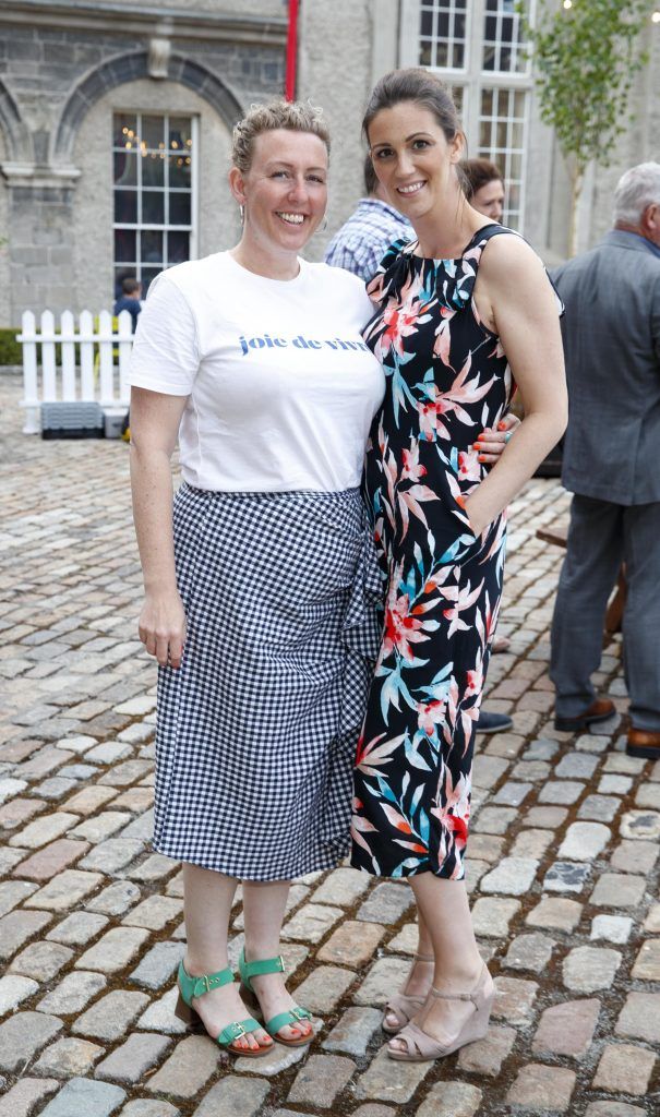 Aisling O'Toole and Suzaanne Kane at SuperValu's Food and Wine Festival in the Royal Hospital Kilmainham, where guests got to enjoy some of SuperValu's Specially Sourced range for summer. Picture Andres Poveda