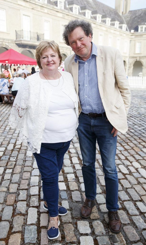 Jean Smullen and Tom Doorley at SuperValu's Food and Wine Festival in the Royal Hospital Kilmainham, where guests got to enjoy some of SuperValu's Specially Sourced range for summer. Picture Andres Poveda