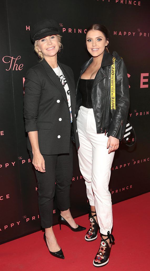 Yvonne Connolly and daughter Missy Keating at the Irish premiere of The Happy Prince at the Stella Cinema in Rathmines, Dublin. Photo by Brian McEvoy