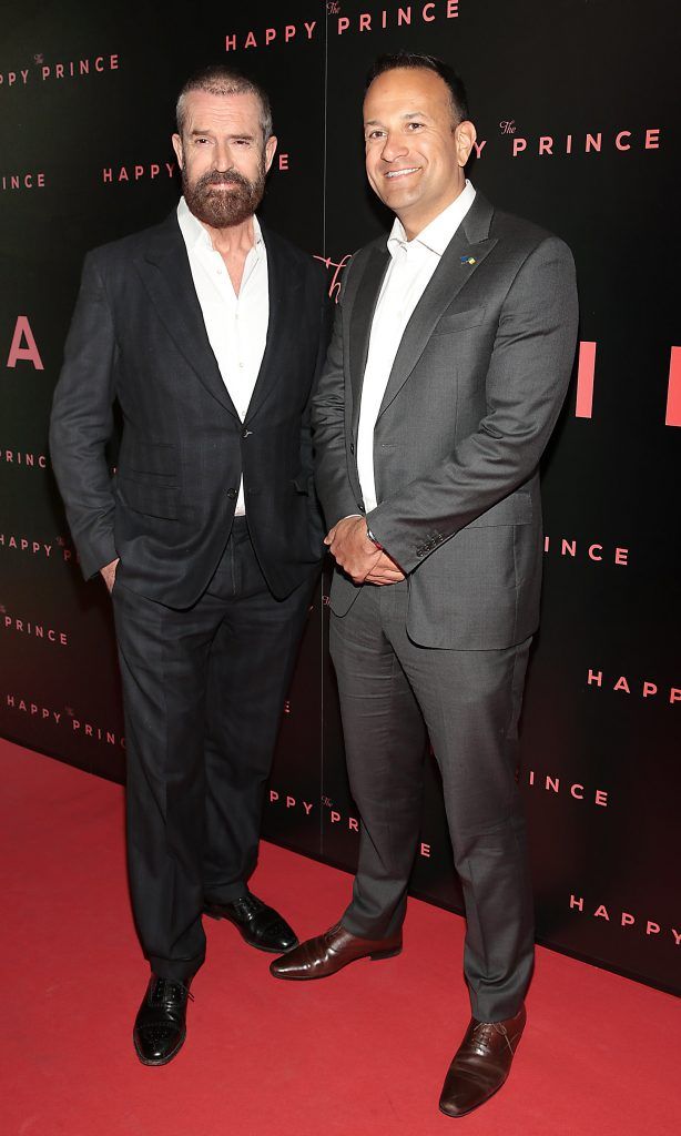Rupert Everett and Leo Varadkar at The Happy Prince Irish Premiere