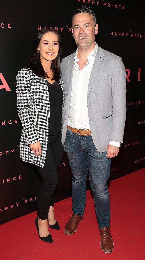 Ruth Meehan and William Dillon Leetch at the Irish premiere of The Happy Prince at the Stella Cinema in Rathmines, Dublin. Photo by Brian McEvoy