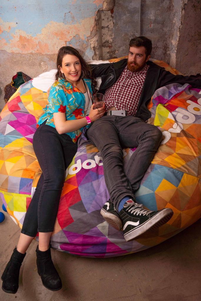 Emma Gorman and Kevin Coughlin pictured at The Camden Backyard by Kopparberg in a hidden space off Camden Street. Photo: Kevin Freeney