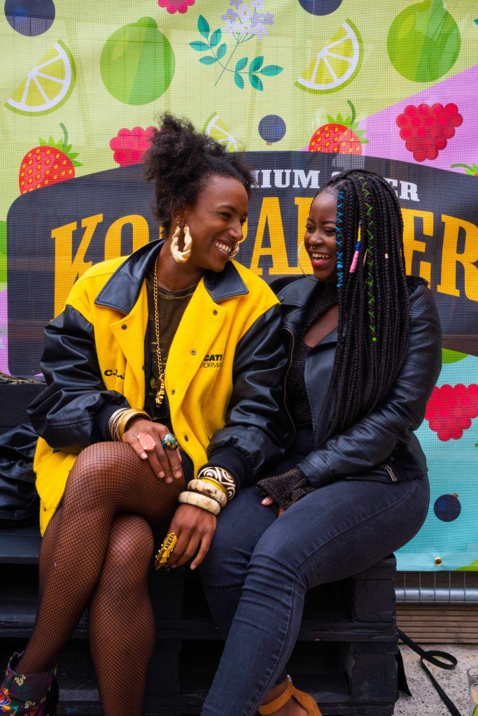 Emma Sinead and Dolla Zainab Sarumi pictured at The Camden Backyard by Kopparberg in a hidden space off Camden Street. Photo: Kevin Freeney