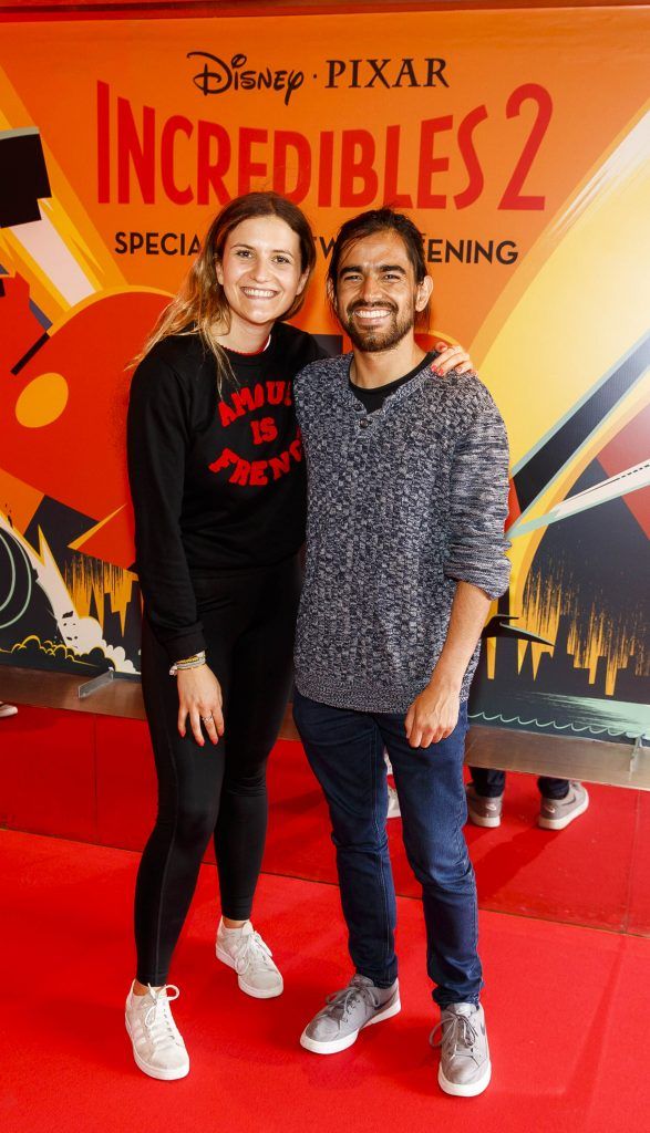 Ocean Bernard and Victor Baredes ictured at the special preview screening of INCREDIBLES 2 at the Light House Cinema. Picture Andres Poveda