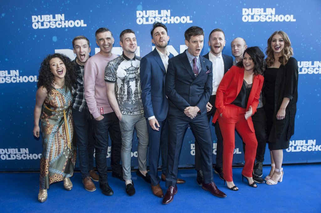 The cast of Dublin Oldschool pictured at the world premiere at the Lighthouse Cinema Smithfield Dublin. Photo: Patrick O'Leary