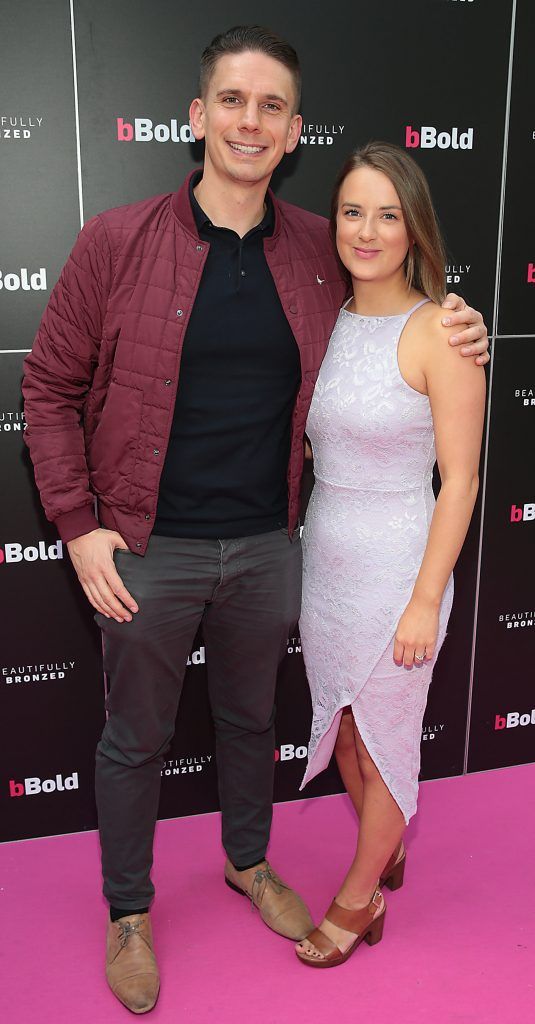 Mark Bradshaw and Leila Whitman pictured at the bBold Xtra dark mousse launch at Opium Garden, Dublin. Photo: Brian McEvoy