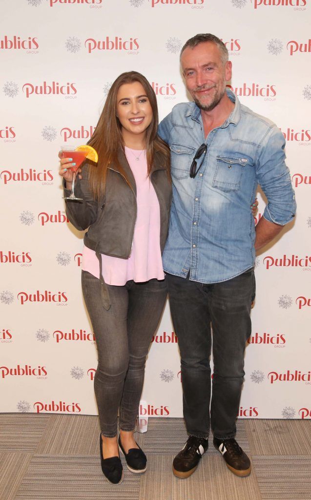 Sinead McCormack and Peter Greene pictured at the Publicis Dublin summer rooftop party. Photograph: Leon Farrell / Photocall Ireland