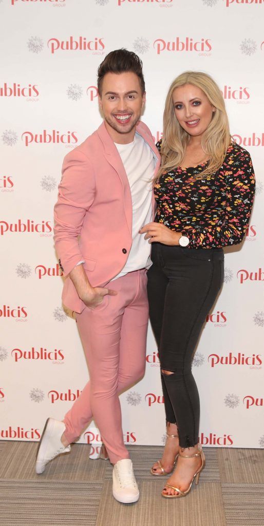 Mark Rogers and AJ Fitzsimons pictured at the Publicis Dublin summer rooftop party. Photograph: Leon Farrell / Photocall Ireland