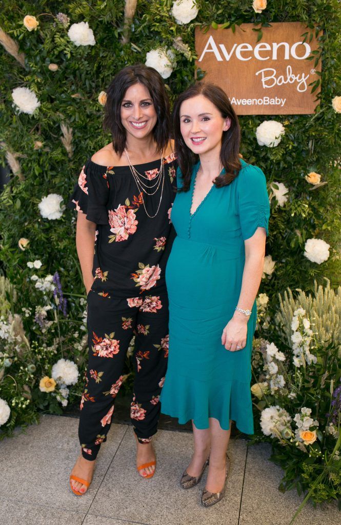 Lucy Kennedy Brand Ambassador Aveeno Baby and Dr. Sinead Beirne Brand Ambassador pictured at the Aveeno Baby Afternoon Tea which took place in The Woollen Mills. Photo by Richie Stokes