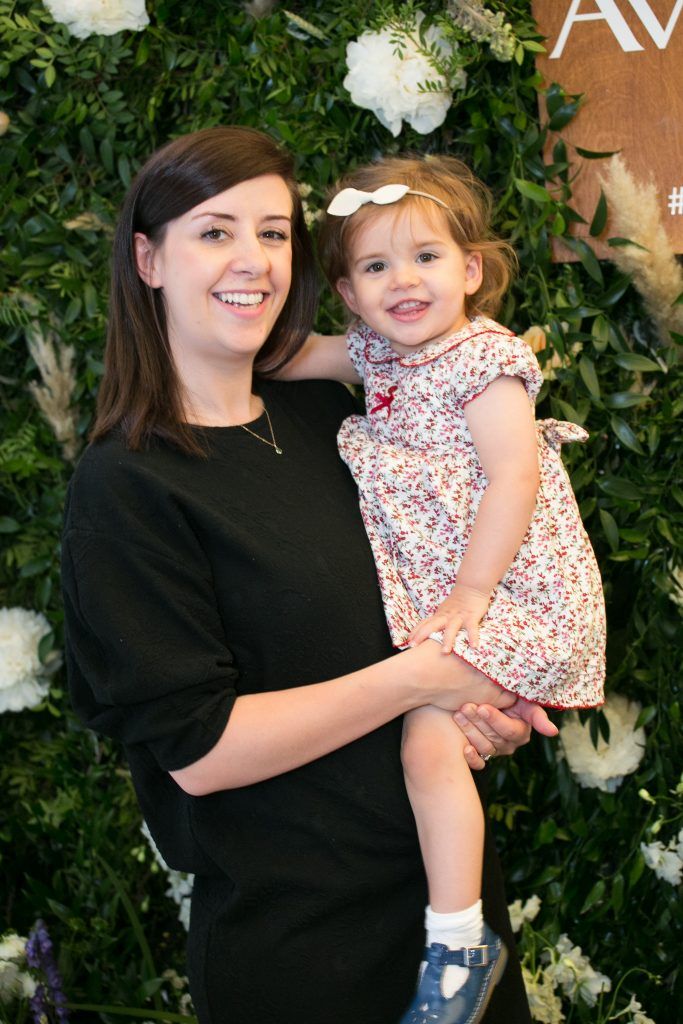 Shoshannah Wood and Daisy pictured at the Aveeno Baby Afternoon Tea which took place in The Woollen Mills. Photo by Richie Stokes