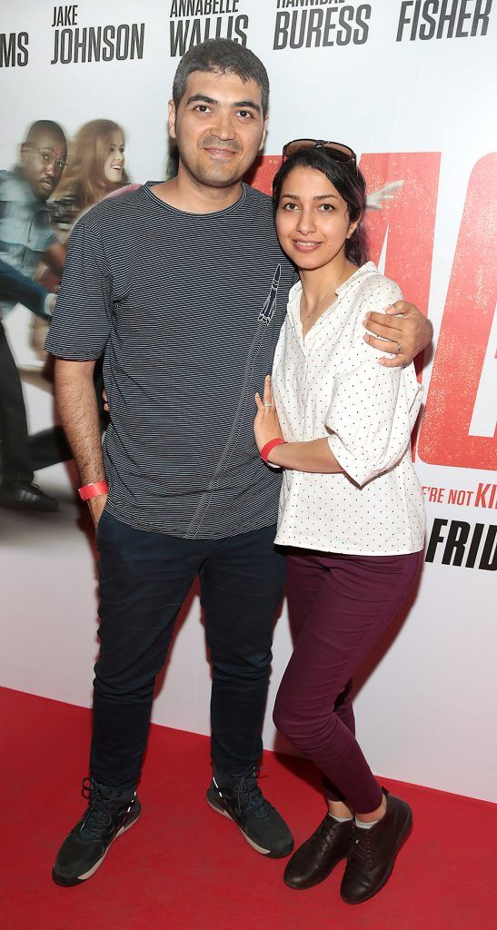 Omid Nik and Mona Nik at the special preview screening of Tag at ODEON Cinema Point Square, Dublin. Photo by Brian McEvoy