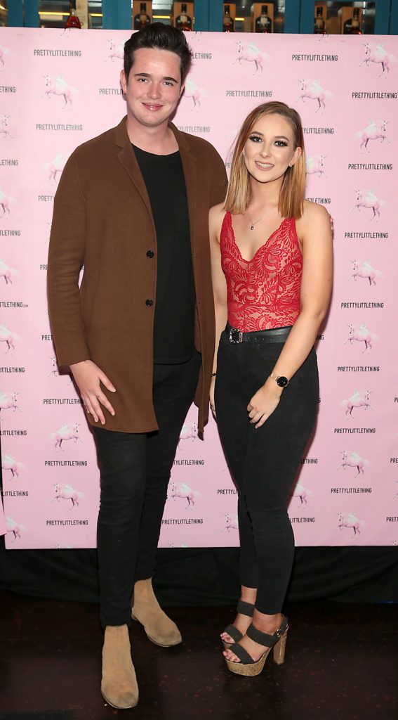 Hugh O Keeffe and Heather McDonnell at the Pretty Little Thing Summer Party at Zozimus, Dublin. Picture: Brian McEvoy
