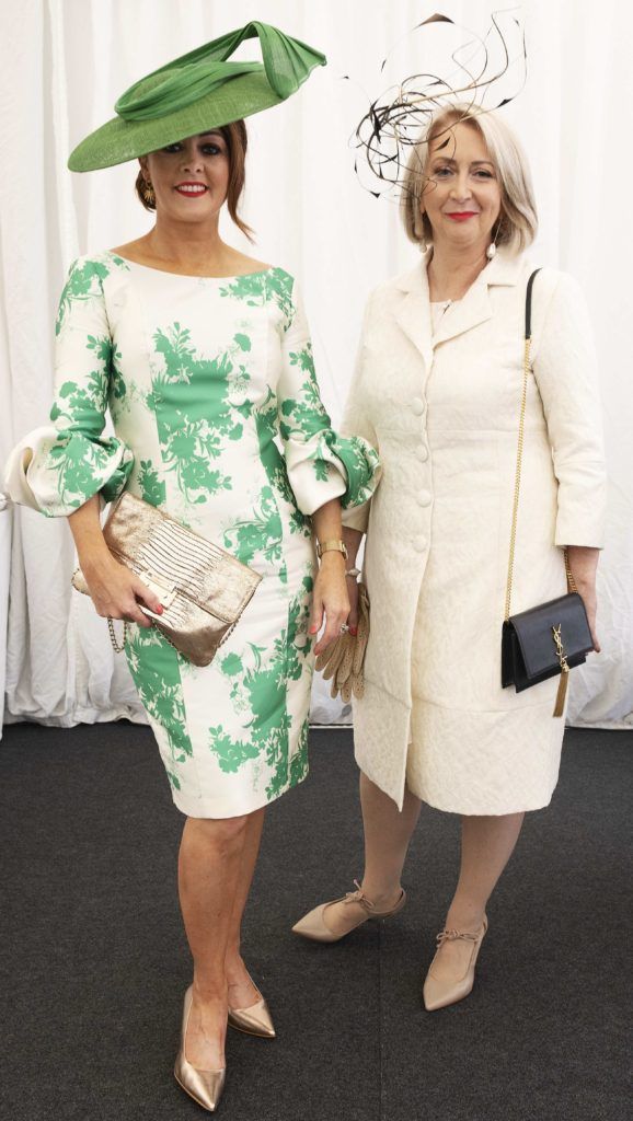 Judges Mandy Maher and Bairbre Power pictured at The G Hotel best dressed at the Galway races. Photo: Andrew Downes