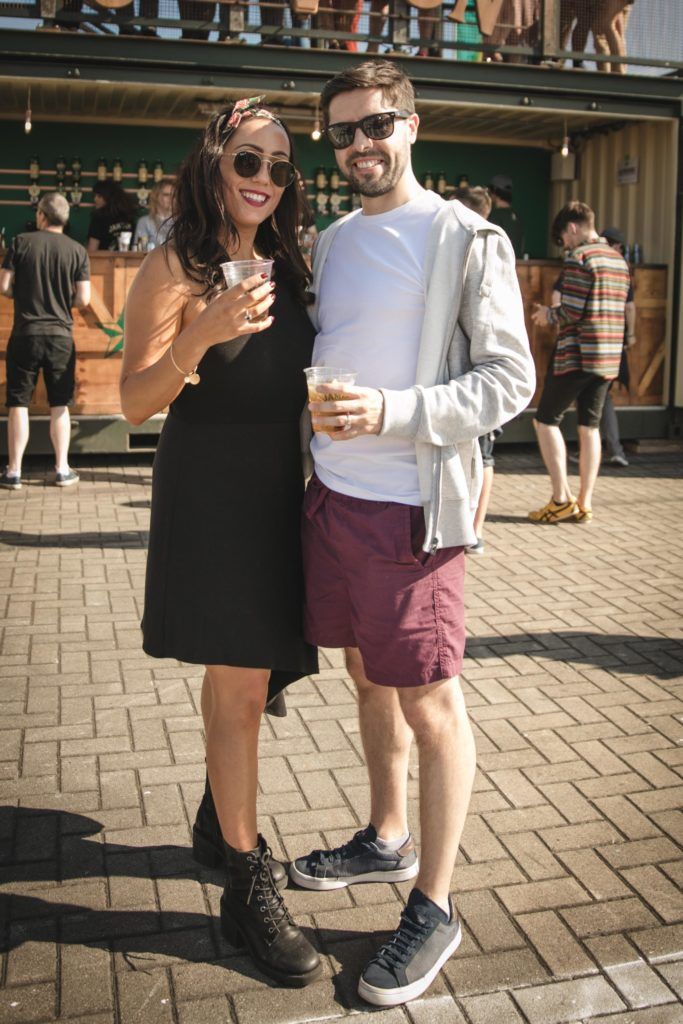 Pictured here is Dawn Kane and Jason Kane at Beatyard in partnership with Jameson Irish Whiskey. Taking place throughout the August bank holiday weekend in Dun Laoghaire. Picture: Derek Kennedy