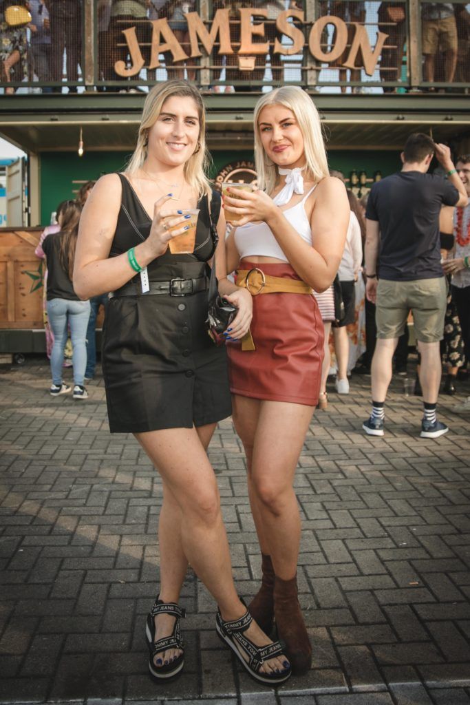 Pictured here is Aoife McCabe and Caroline Crowley at Beatyard in partnership with Jameson Irish Whiskey. Taking place throughout the August bank holiday weekend in Dun Laoghaire. Picture: Derek Kennedy