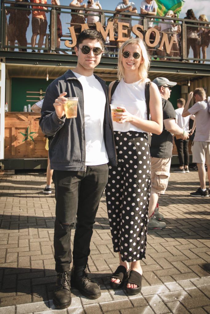Pictured here is Shane Berkery and Sophie Byrne at Beatyard in partnership with Jameson Irish Whiskey. Taking place throughout the August bank holiday weekend in Dun Laoghaire. Picture: Derek Kennedy