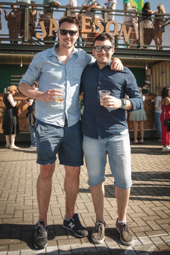 Pictured here is David Enright and Eoghan Hickey at Beatyard in partnership with Jameson Irish Whiskey. Taking place throughout the August bank holiday weekend in Dun Laoghaire. Picture: Derek Kennedy