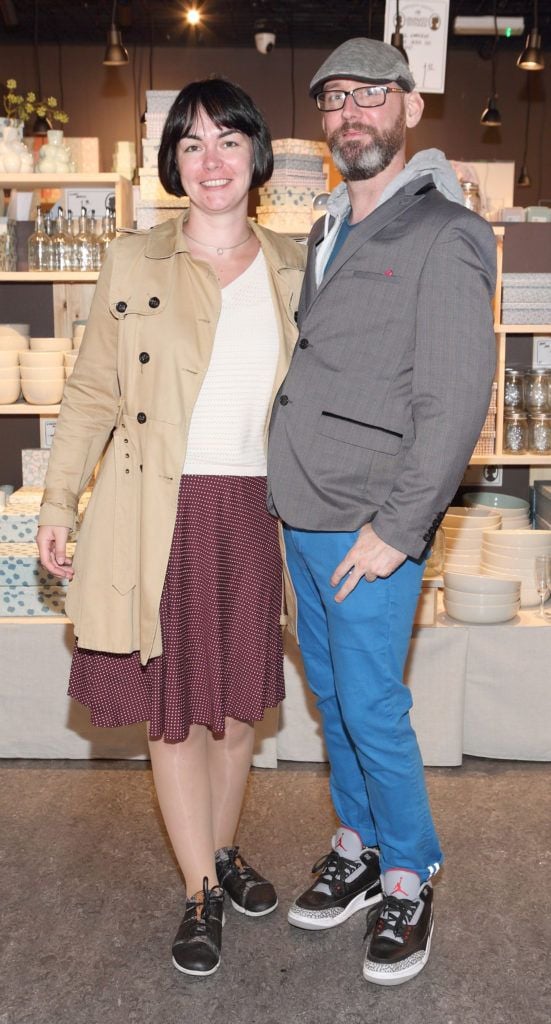 Emma Flanagan and John Moore at the opening of Søstrene Grene on South Great Georges Street, Dublin. Picture: Brian McEvoy Photograpy
