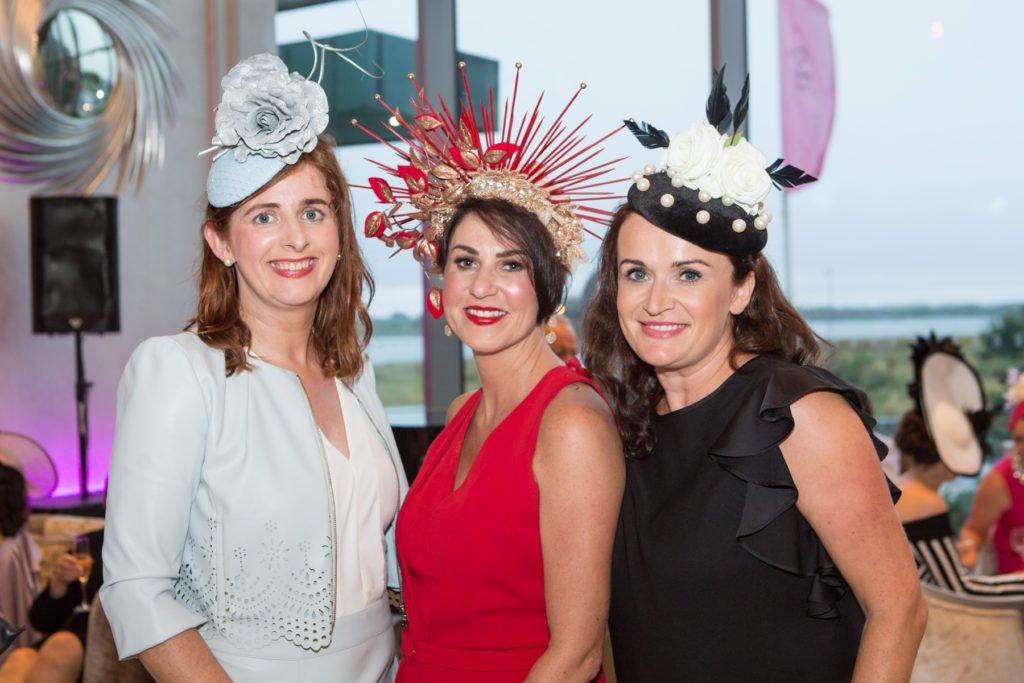 Sinead McHugh, Tracy Dunbar and Yvonne McKeown at the Ladies Day After Party in the g Hotel & Spa. Photo: Martina Regan