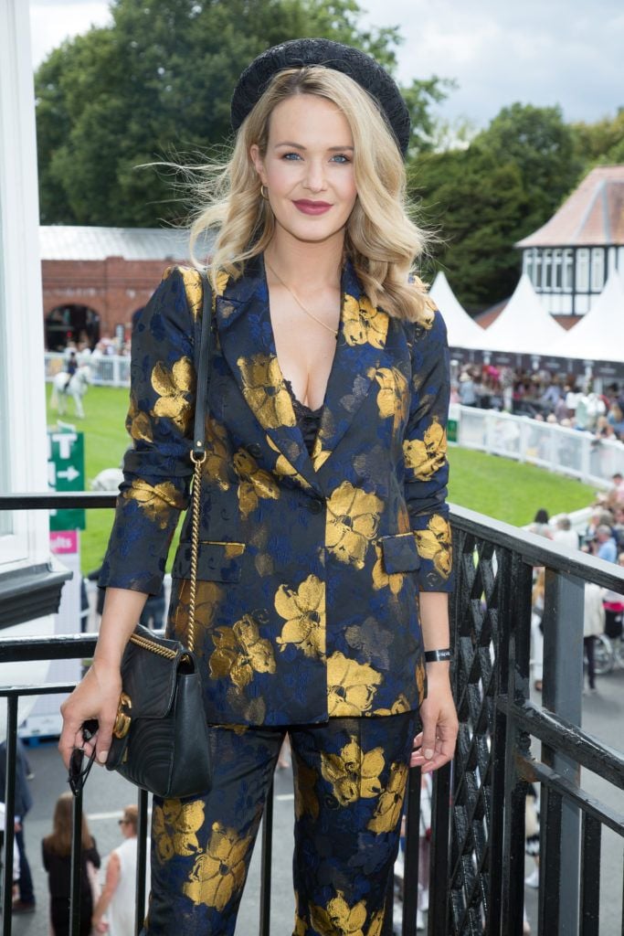 Aoibhin Garrihy pictured at the Dundrum Town Centre Ladies Day at the Dublin Horse Show. This years winner was Deirdre Kane from Carlow. Photo: Anthony Woods