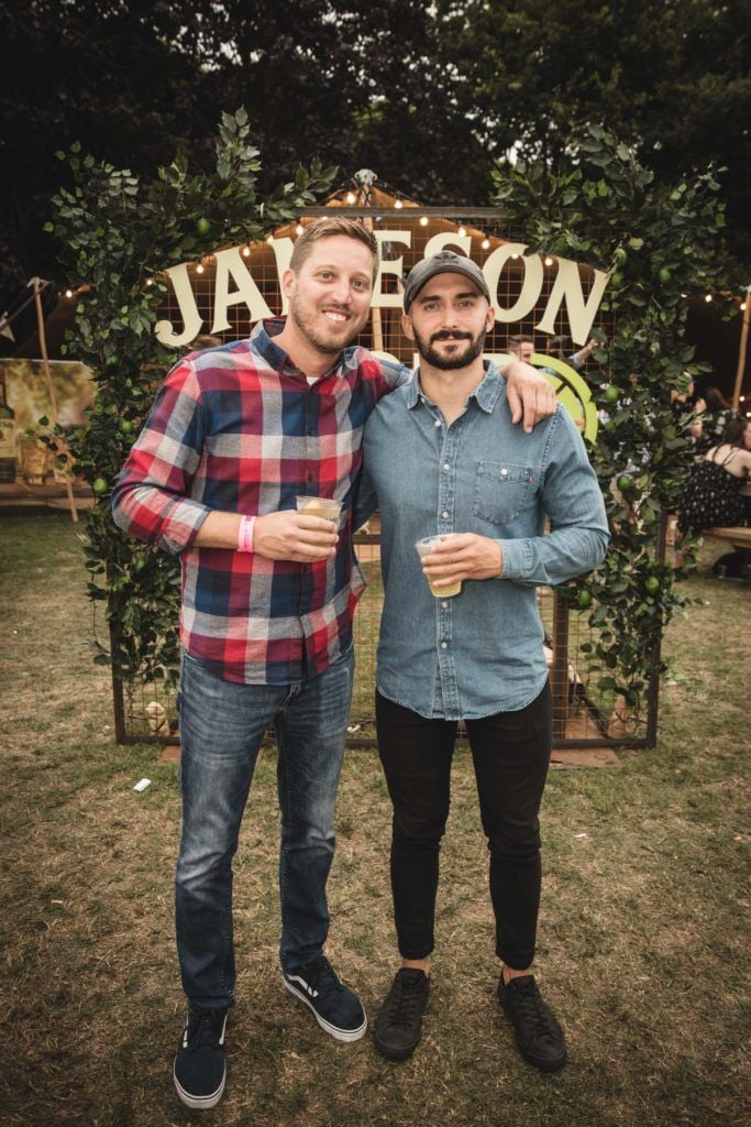 Pictured here is Andrew Groskorth and Matt Mise at The Big Grill in partnership with Jameson Irish Whiskey. Picture: Derek Kennedy