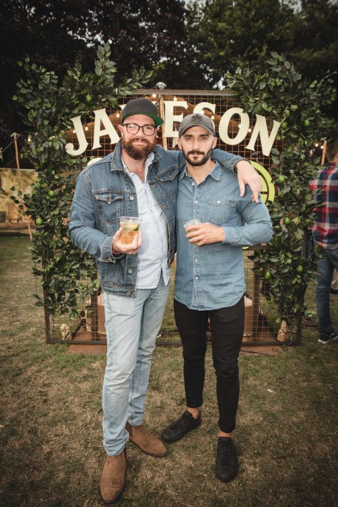 Pictured here is Jordan Hennessey and Matt Mise at The Big Grill in partnership with Jameson Irish Whiskey. Picture: Derek Kennedy