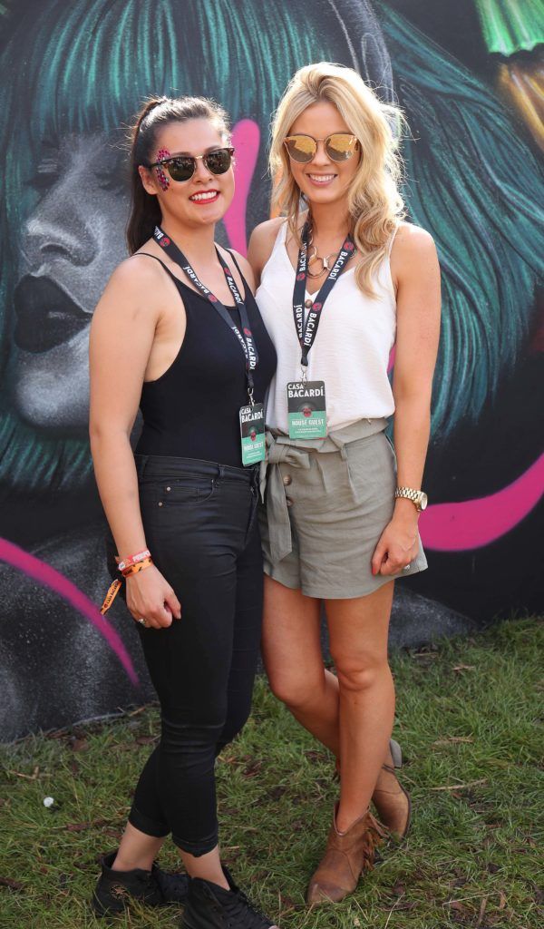 Jennifer Buckley and Fiona Fennell pictured in the renowned Casa Bacardi on Day Two of Electric Picnic 2018. Pic: Robbie Reynolds