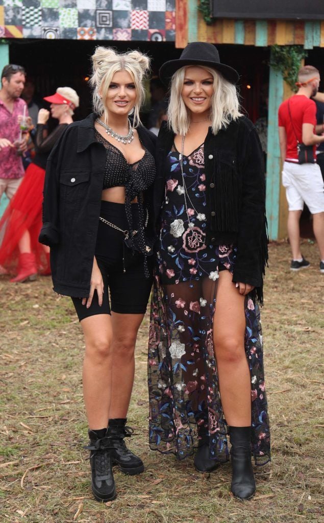 Emma and Ashley Kehoe pictured in the renowned Casa Bacardi on Day Two of Electric Picnic 2018. Pic: Robbie Reynolds